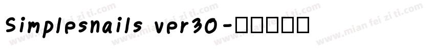 Simplesnails ver30字体转换